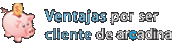 Ventajas por ser cliente de Arcadina